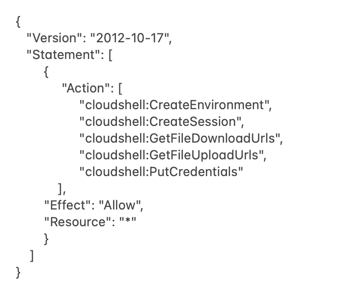 AWS CloudShell